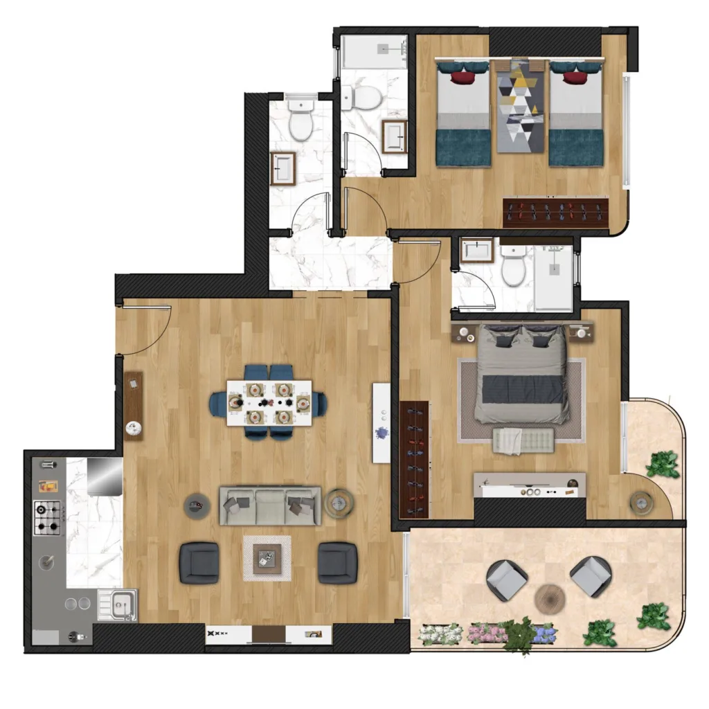 3 Bedrooms
